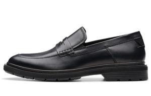 Clarks Кожаные повседневные туфли мужские Black