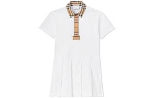 Детское платье Burberry Kids, цвет White