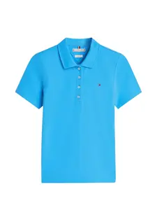 Поло с пуговицами Tommy Hilfiger, синий