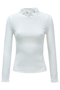 Тонкий вязаный свитер Salsa Jeans Sweater, белый