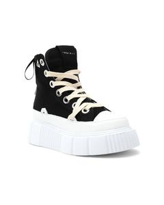 Кроссовки INUIKII Sportive MATILDA CANVAS HIGH 23, черный