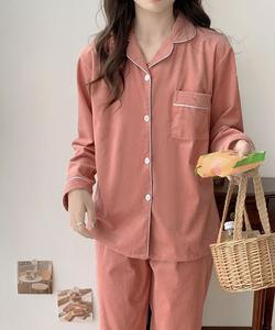 Aimoha -select-/Вельветовая рубашка с длинными рукавами и длинные брюки. Домашняя одежда Aimoha - Select -, цвет Red