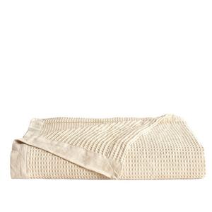 Хлопковое одеяло Madelinen Mikala вафельного переплетения, цвет Oatmeal