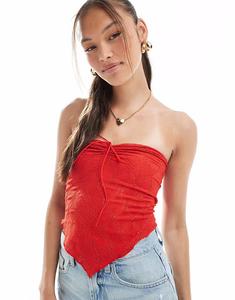 Топ-труба Claudia красного цвета Cotton On