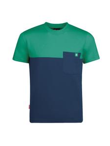 Trollkids Функциональная футболка Bergen темно-синего/перечно-зеленого цвета