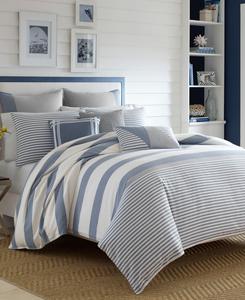 Двусторонний комплект постельного белья Fairwater из 2 предметов, размер Twin Nautica, Medium Blue