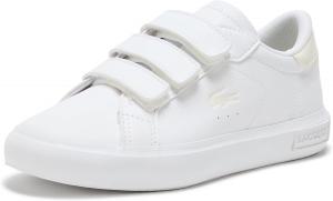 Laceste Unisex-Child детские кроссовки Powercourt Lacoste, White & Off White