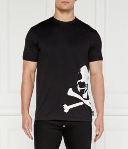 Футболка с изображением черепа и костей Regular fit Philipp Plein, черный