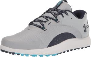 Мужские кроссовки для гольфа Under Armour Charged Draw 2 Cleat, (101) Mod Gray/Midnight Navy/Midnight Navy