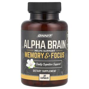 Onnit, Alpha Brain, 30 капсул