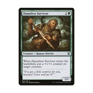 CCG Бесстрашный выживший (клавиша C), MTG - Zendikar Rising