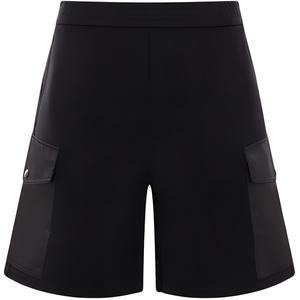 Шорты с эластичным поясом и логотипом Triangle PRADA, черный