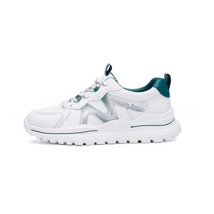 Повседневные туфли на каблуке 3 см SOBB, бежево-зеленые