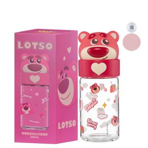 Стаканы Lotso Glass Disney, Strawberry Bear Water Cup + Acex Coaster