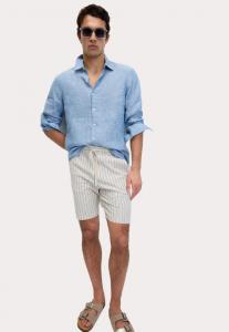 Шорты Marks & Spencer Shorts, Natural Mix/Blue