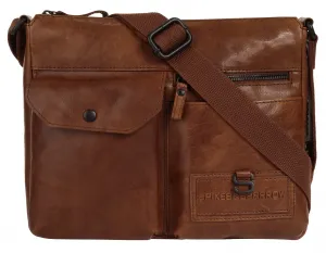 Сумка через плечо Spikes & Sparrow "SHOULDER BAG", натуральная кожа, цвет Cognac