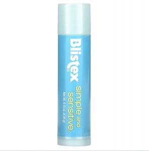 Blistex, Гипоаллергенный бальзам для чувствительных губ, Simple and Sensitive, 4,25 г