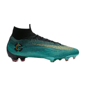 Кроссовки Nike Mercurial Superfly 6 Elite CR7 FG 'Green Black Gold', зеленый