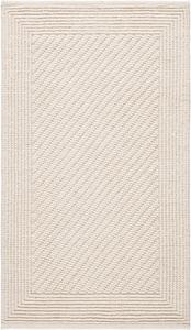 Ковер SAFAVIEH, 69 x 122 см, Natura Collection, Ivory, ручной работы из шерсти, идеален для помещений с высокой проходимостью: прихожая, гостиная, спальня (NAT450A)