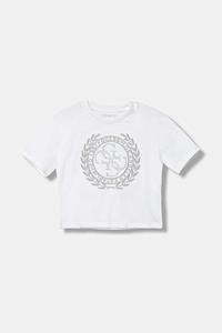 Детская хлопковая футболка Guess, белый