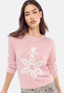 Джемпер Lipsy Jumper, Pink Snowflake/Pink