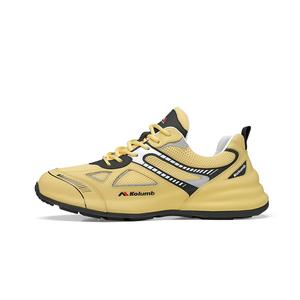 Kolumb Колумб противоскользящие износостойкие низкие спортивные повседневные мужские желтые, цвет Yellow