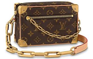 LOUIS VUITTON Мягкий кофр из покрытого холста Квадратная сумка Рюкзак через плечо Кроссбоди Миниатюрная мужская сумка Коричневый