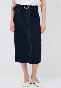 Джинсовая юбка BUCKLE DETAILED adL, темно-синий
