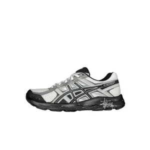 ASICS Gel Contend 4 амортизирующие, износостойкие низкие повседневные городские кроссовки для бега мужские silver black