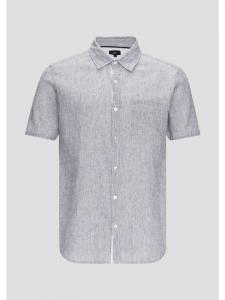 QS Рубашка 58W0 темно-синего цвета