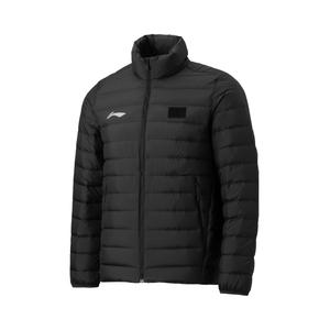 LINING Унисекс черная куртка пуховик для бадминтона, Black