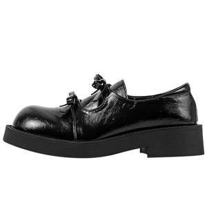 Женские лоферы Wonderful Couple Elf Tsukino высотой 3,5 см MIAOLV, черный Cow Split Leather