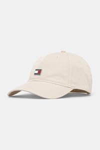 Хлопковая кепка с козырьком Tommy Jeans, бежевый