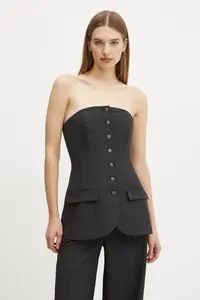 Топ с добавлением шерсти Jacqui Herskind, черный