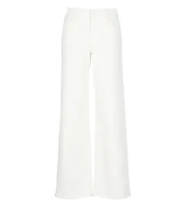 Джинсы с широкими штанинами Mother, белый