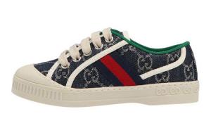 Кеды детские Gucci Tennis 1977, синий / белый