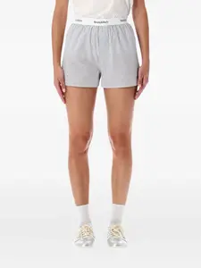 Полосатые шорты Yankees с засечками Sporty & Rich, синий