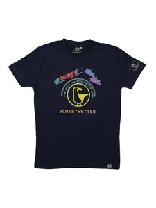 Детская футболка Чарли из 100% хлопка темно-синего цвета. SCHIETWETTER