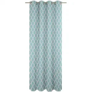Занавес Марокканский Шираз с люверсами, 1 шт., из 100% органического хлопка Adam, бирюзовый
