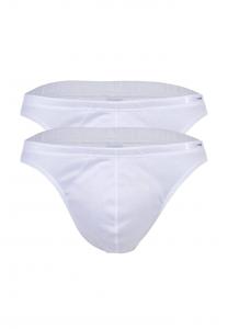 Трусики микро-перья 2 шт. в упаковке - ультралегкие трусики из микрофибры нижнее белье эластичные однотонные Hom, белый