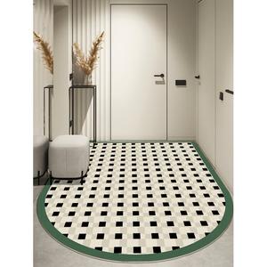 Y U-LIVE Ковер 90×120 см для прихожей кожаный, водонепроницаемый, нескользящий, форма вертикальной дуги