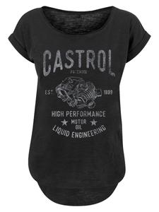 Рубашка F4NT4STIC Castrol Retro Engine, черный