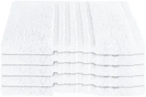 Гостевые полотенца Schiesser "Milano из 100% хлопка с элегантной каймой в стиле high-low", (набор из 5 штук), Made in Green 30х50 см (5 шт.), белый