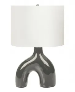 Настольная керамическая лампа Lighting 64 см Monarch Specialties, серый