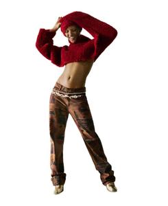 Женские джинсы с принтом Desigual, Brown