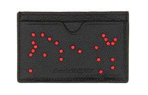 Alexander McQueen Кожаный кошелек для мужчин черный