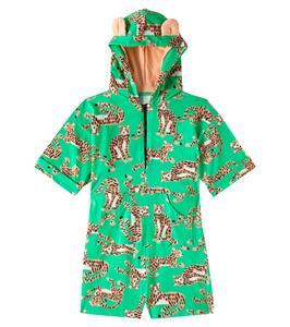 Комбинезон из хлопка с узором "ягуар" Fábula, Est Onca Amiga Verde Mangue