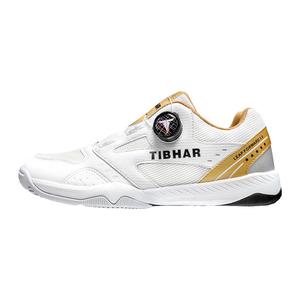 TIBHAR Амортизирующие, противоскользящие и износостойкие кроссовки для настольного тенниса унисекс, белое золото