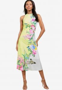 Повседневное платье PETITE FIT FLORAL Lipsy, зеленый