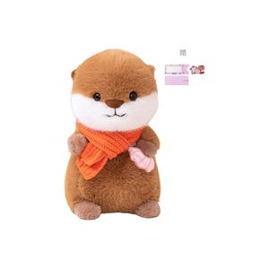 Очаровательная плюшевая кукла Маленькая Выдра 30 см высота AOLETU, оранжевый